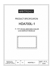DataSheet HDA700L-1 pdf