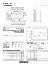 DataSheet HDM08111H-L pdf