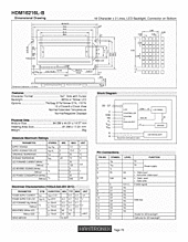 DataSheet HDM16216L-B pdf
