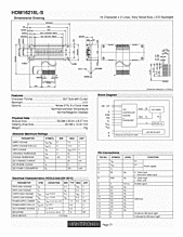 DataSheet HDM16216L-S pdf