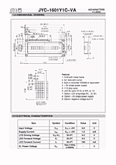 DataSheet JYC-1601Y1C-VA pdf