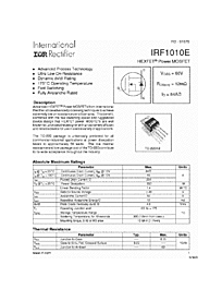 DataSheet IRF1010ES pdf