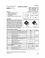 DataSheet IRF1405ZS-7P pdf