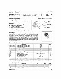 DataSheet IRF1407 pdf