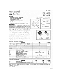 DataSheet IRF1407S pdf