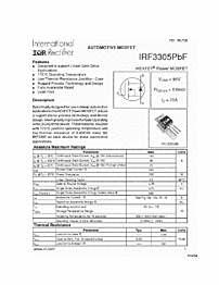 DataSheet IRF3305 pdf