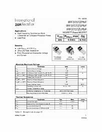 DataSheet IRF3707ZL pdf