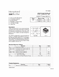 DataSheet IRF5805 pdf