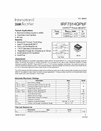 DataSheet IRF7314Q pdf