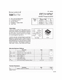 DataSheet IRF7410 pdf