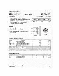 DataSheet IRF7463 pdf