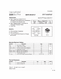 DataSheet IRF7466 pdf