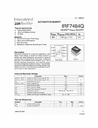 DataSheet IRF7484Q pdf