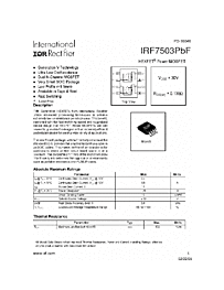 DataSheet IRF7503 pdf