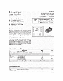 DataSheet IRF7703 pdf