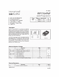 DataSheet IRF7704 pdf