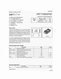 DataSheet IRF7706GPBF pdf