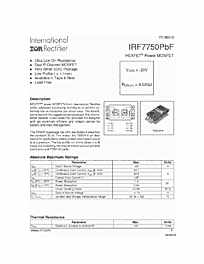 DataSheet IRF7750 pdf