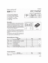 DataSheet IRF7752 pdf