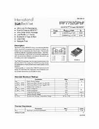 DataSheet IRF7752GPBF pdf