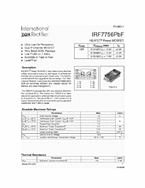 DataSheet IRF7756 pdf