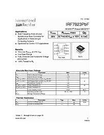 DataSheet IRF7823PBF pdf