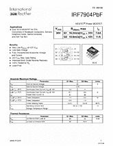 DataSheet IRF7904PBF pdf