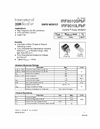 DataSheet IRF8010S pdf