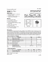 DataSheet IRF8252PbF pdf