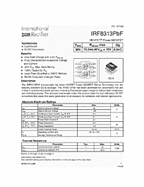 DataSheet IRF8313PbF pdf