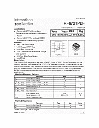 DataSheet IRF8721PBF pdf