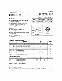 DataSheet IRF8734PbF pdf