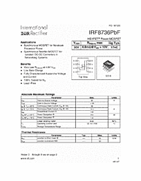 DataSheet IRF8736PbF pdf