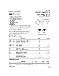 DataSheet IRF9520NS pdf