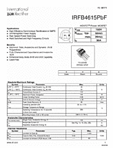 DataSheet IRFB4615PbF pdf