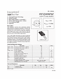 DataSheet IRFIZ46N pdf