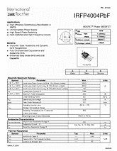 DataSheet IRFP4004PbF pdf