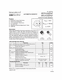 DataSheet IRFR120Z pdf