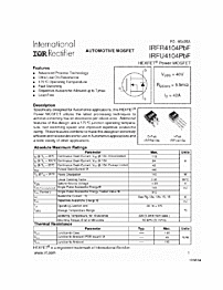 DataSheet IRFR4104 pdf