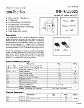 DataSheet IRFU5505 pdf