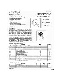 DataSheet IRFZ48V pdf