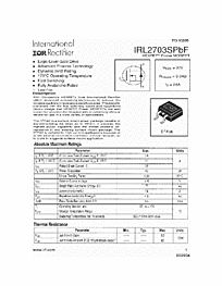 DataSheet IRL2703S pdf
