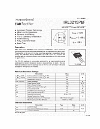 DataSheet IRL3215 pdf