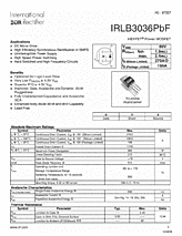DataSheet IRLB3036PbF pdf