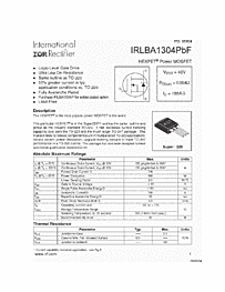 DataSheet IRLBA1304P pdf