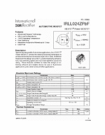 DataSheet IRLL024Z pdf