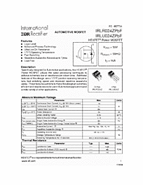 DataSheet IRLR024Z pdf