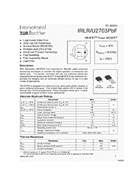 DataSheet IRLR2703 pdf