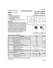 DataSheet IRLR3110ZPBF pdf