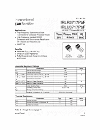 DataSheet IRLR3717 pdf